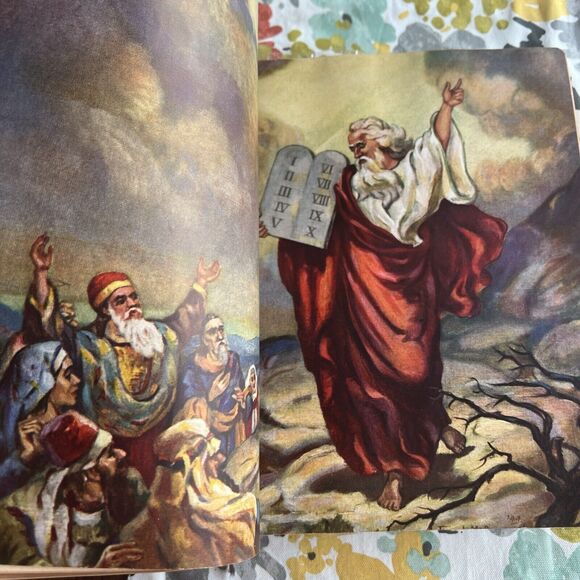 VINTAGE Holy Bible New Standard Reference Blue Ribbon 1948 Edition Hertel WOW - Picture 11 of 16